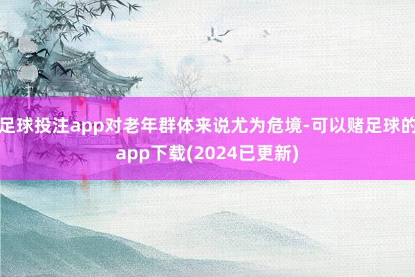 足球投注app对老年群体来说尤为危境-可以赌足球的app下载(2024已更新)