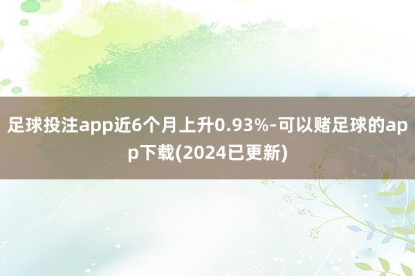 足球投注app近6个月上升0.93%-可以赌足球的app下载(2024已更新)