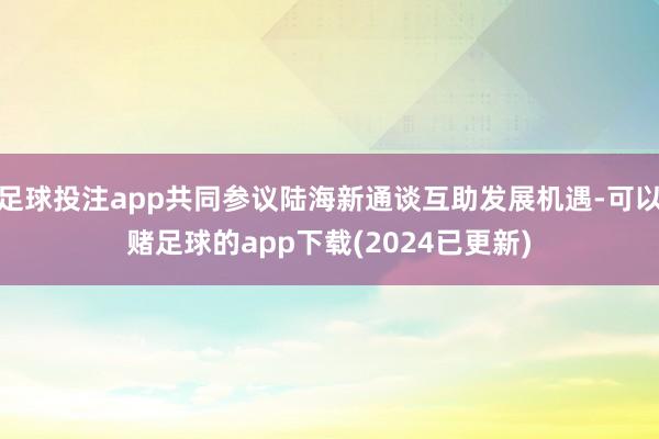 足球投注app共同参议陆海新通谈互助发展机遇-可以赌足球的app下载(2024已更新)