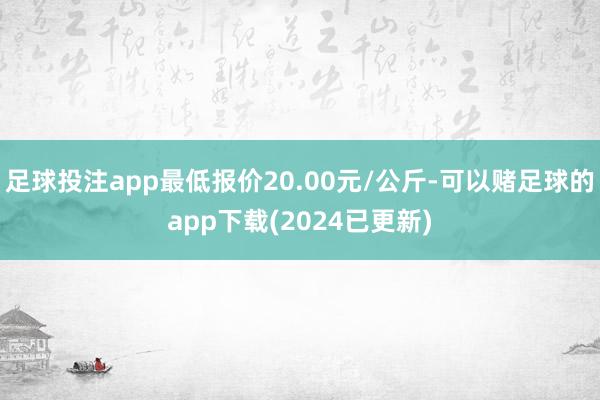 足球投注app最低报价20.00元/公斤-可以赌足球的app下载(2024已更新)